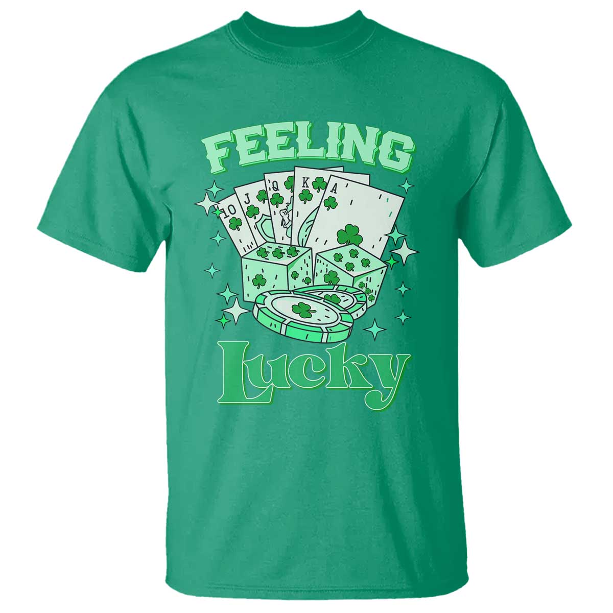 St. Patrick's Day Casino Feeling Lucky T Shirt Las Vegas Girls Trip