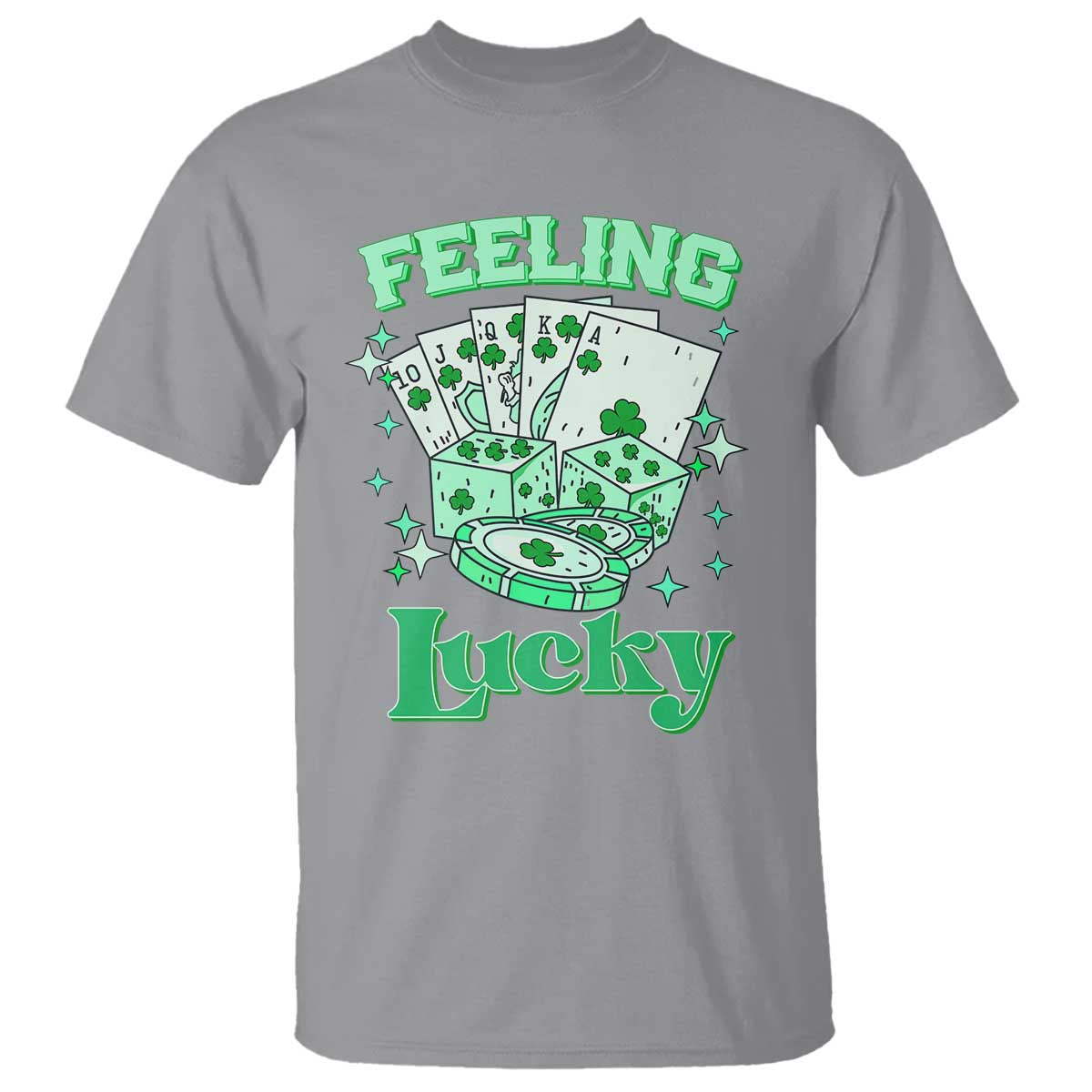 St. Patrick's Day Casino Feeling Lucky T Shirt Las Vegas Girls Trip