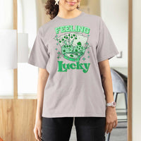 St. Patrick's Day Casino Feeling Lucky T Shirt For Women Las Vegas Girls Trip