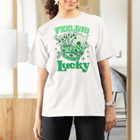 St. Patrick's Day Casino Feeling Lucky T Shirt For Women Las Vegas Girls Trip