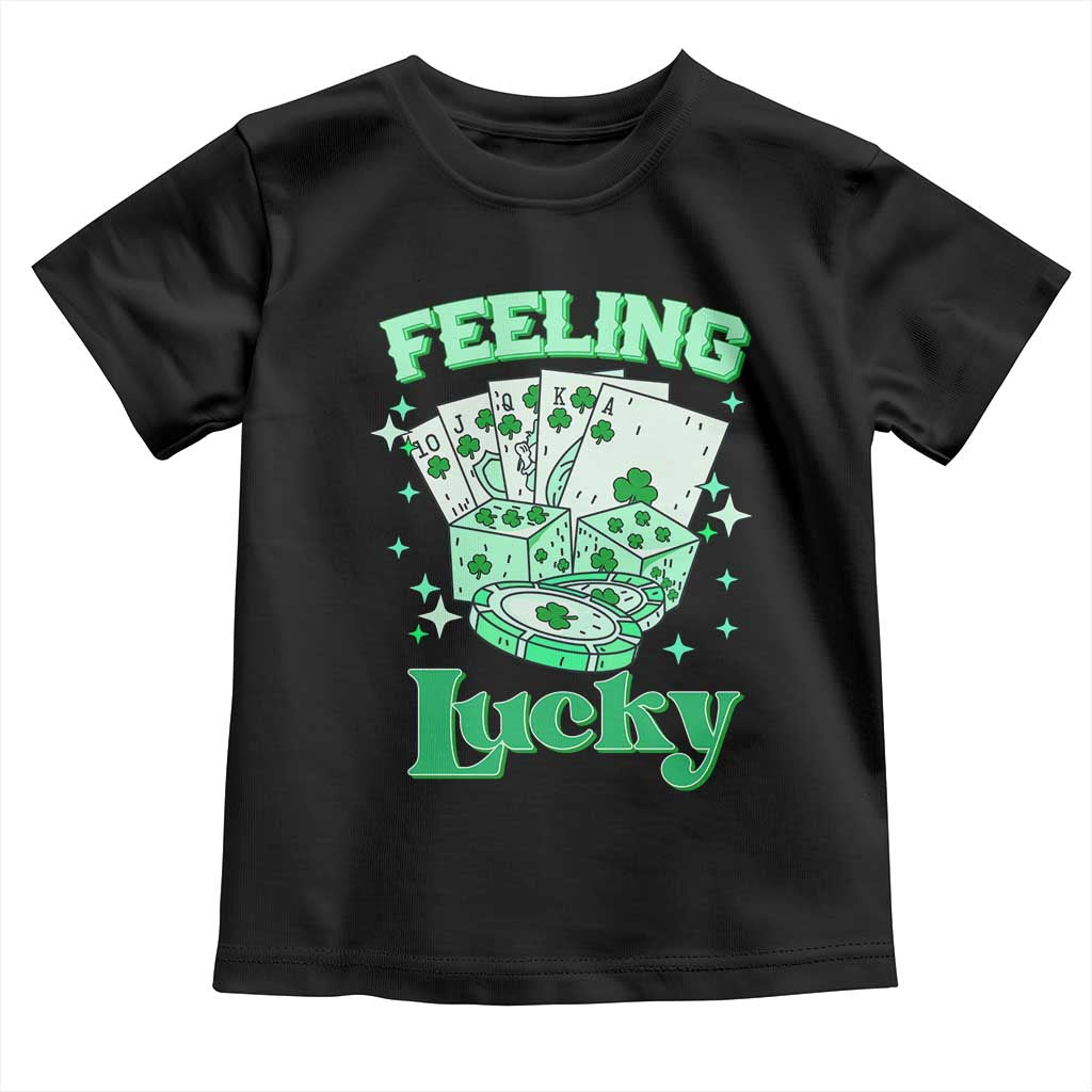 St. Patrick's Day Casino Feeling Lucky Toddler T Shirt Las Vegas Girls Trip