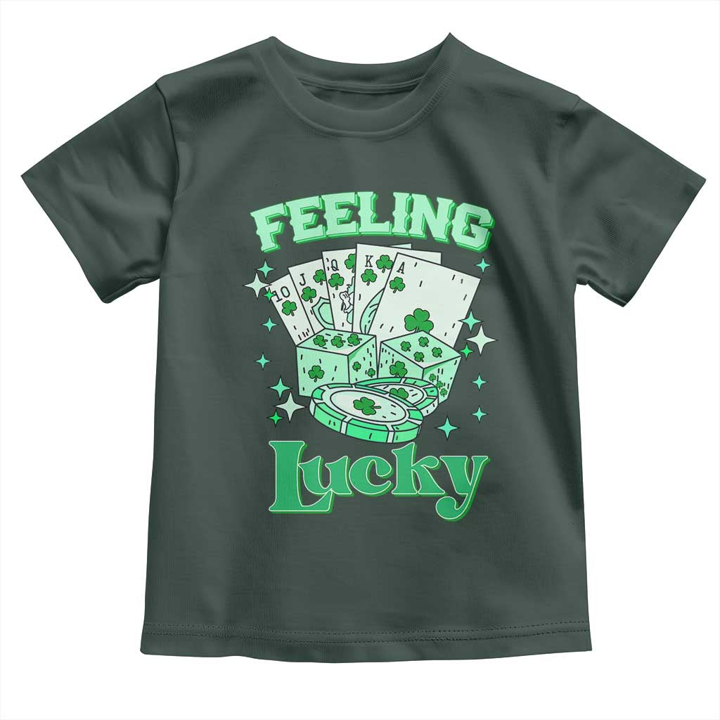 St. Patrick's Day Casino Feeling Lucky Toddler T Shirt Las Vegas Girls Trip