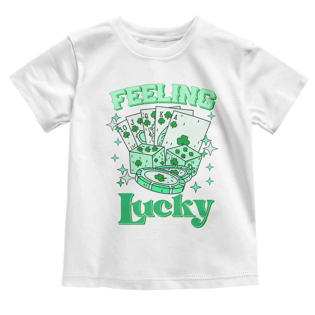 St. Patrick's Day Casino Feeling Lucky Toddler T Shirt Las Vegas Girls Trip
