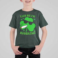 Funny St. Patrick's Day Marijuana T Shirt For Kid Kiss Me I'm Highrish 420 High Irish Weed