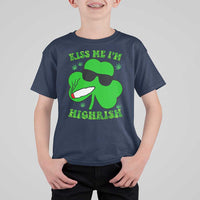 Funny St. Patrick's Day Marijuana T Shirt For Kid Kiss Me I'm Highrish 420 High Irish Weed