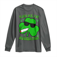 Funny St. Patrick's Day Marijuana Long Sleeve Shirt Kiss Me I'm Highrish 420 High Irish Weed