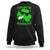 Funny St. Patrick's Day Marijuana Sweatshirt Kiss Me I'm Highrish 420 High Irish Weed