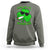Funny St. Patrick's Day Marijuana Sweatshirt Kiss Me I'm Highrish 420 High Irish Weed