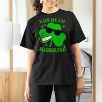 Funny St. Patrick's Day Marijuana T Shirt For Women Kiss Me I'm Highrish 420 High Irish Weed