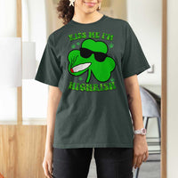 Funny St. Patrick's Day Marijuana T Shirt For Women Kiss Me I'm Highrish 420 High Irish Weed