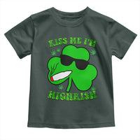 Funny St. Patrick's Day Marijuana Toddler T Shirt Kiss Me I'm Highrish 420 High Irish Weed