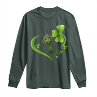 St Patricks Day Long Sleeve Shirt Lucky Clover Irish Shamrock Celtic Cross