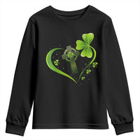 St Patricks Day Youth Sweatshirt Lucky Clover Irish Shamrock Celtic Cross