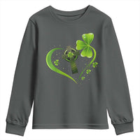 St Patricks Day Youth Sweatshirt Lucky Clover Irish Shamrock Celtic Cross
