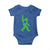 St Patricks Day Bigfoot Baby Onesie Irish Sasquatch Shamrock