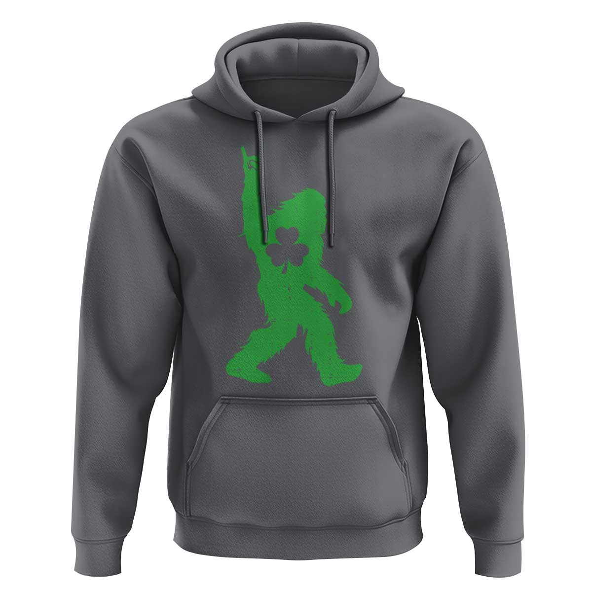 St Patricks Day Bigfoot Hoodie Irish Sasquatch Shamrock