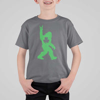 St Patricks Day Bigfoot T Shirt For Kid Irish Sasquatch Shamrock