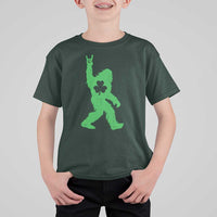 St Patricks Day Bigfoot T Shirt For Kid Irish Sasquatch Shamrock