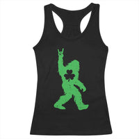 St Patricks Day Bigfoot Racerback Tank Top Irish Sasquatch Shamrock