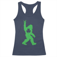 St Patricks Day Bigfoot Racerback Tank Top Irish Sasquatch Shamrock