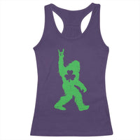 St Patricks Day Bigfoot Racerback Tank Top Irish Sasquatch Shamrock