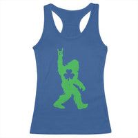 St Patricks Day Bigfoot Racerback Tank Top Irish Sasquatch Shamrock