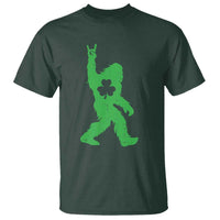 St Patricks Day Bigfoot T Shirt Irish Sasquatch Shamrock