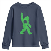 St Patricks Day Bigfoot Youth Sweatshirt Irish Sasquatch Shamrock