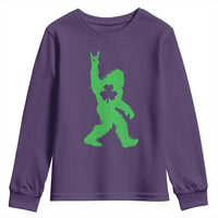St Patricks Day Bigfoot Youth Sweatshirt Irish Sasquatch Shamrock