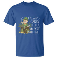 Funny Saint Patricks Day T Shirt I Always Carry A Little Pot With Me Cannabis Smokers Irish