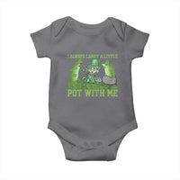 Funny St. Patrick's Day Baby Onesie Weed Lover I Always Carry A Little Pot With Me