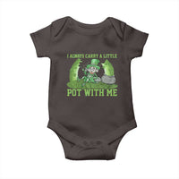 Funny St. Patrick's Day Baby Onesie Weed Lover I Always Carry A Little Pot With Me