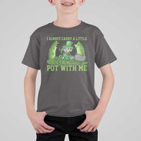 Funny St. Patrick's Day T Shirt For Kid Weed Lover I Always Carry A Little Pot With Me