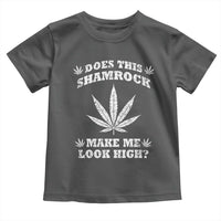 Funny St. Patrick's Day Toddler T Shirt Weed Lover Does This Shamrock Make Me Look High