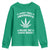 Funny St. Patrick's Day Youth Sweatshirt Weed Lover Does This Shamrock Make Me Look High
