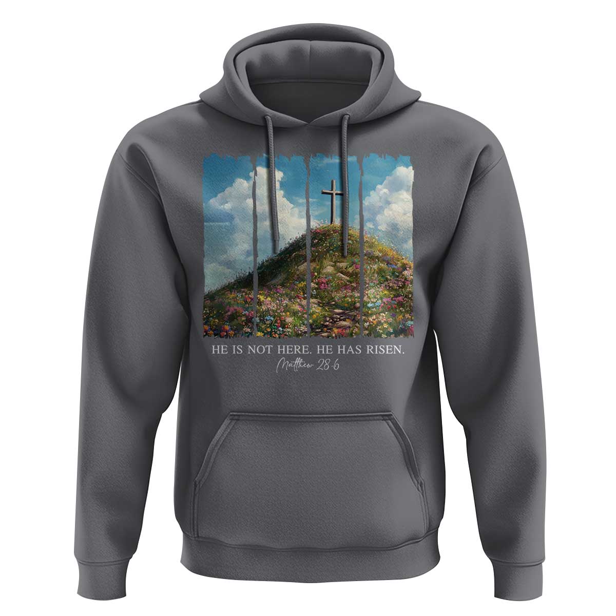 Christian Easter Hoodie He Is Not Here He Has Risen