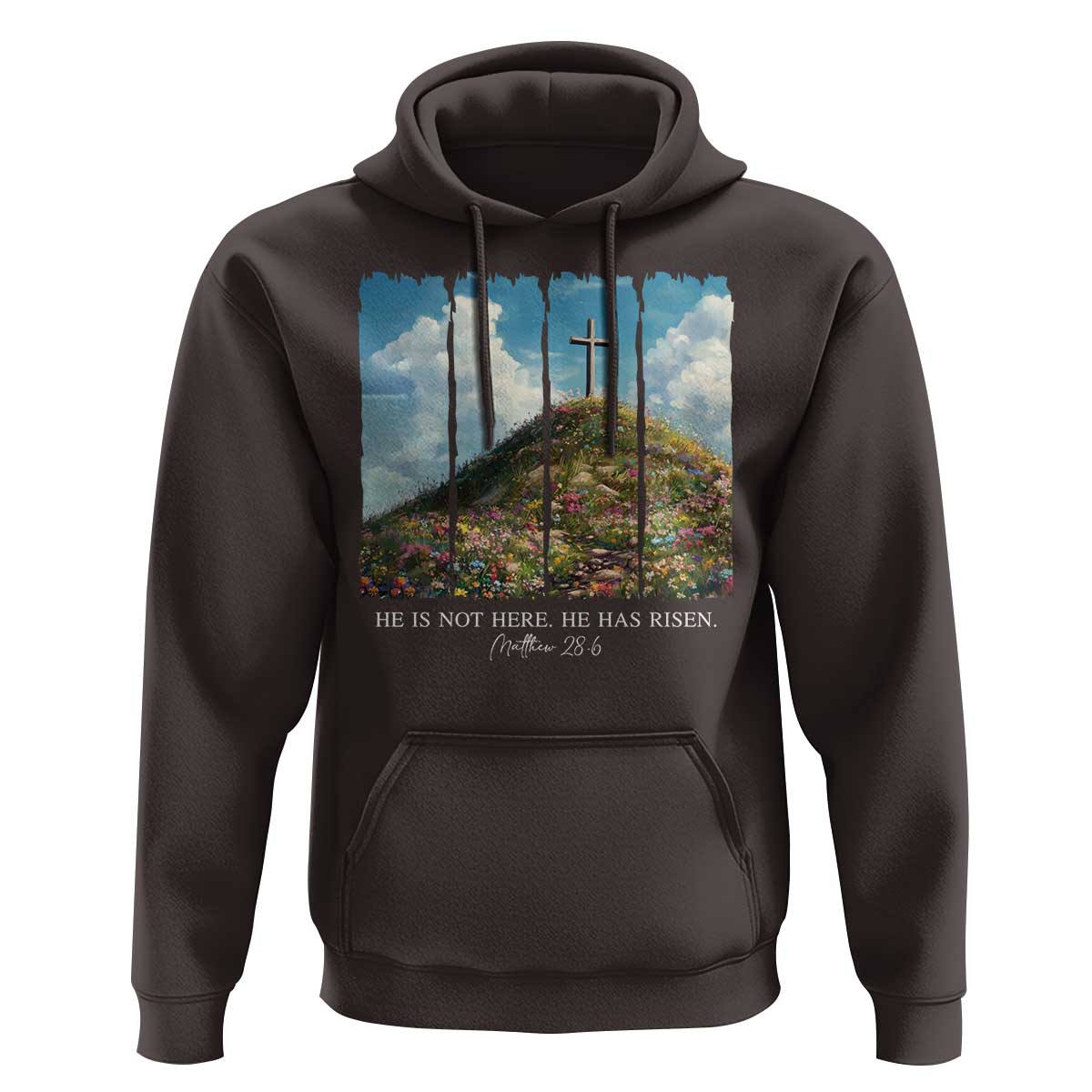 Christian Easter Hoodie He Is Not Here He Has Risen