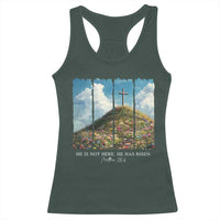 Christian Easter Racerback Tank Top He Is Not Here He Has Risen