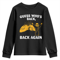 Christian Easter Youth Sweatshirt Guess Who's Back Back Again