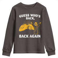 Christian Easter Youth Sweatshirt Guess Who's Back Back Again