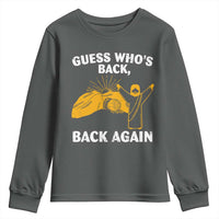 Christian Easter Youth Sweatshirt Guess Who's Back Back Again