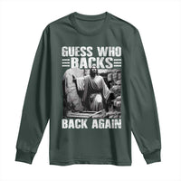 Easter Religious Long Sleeve Shirt Guess Who's Back Back Again Jesus Christian