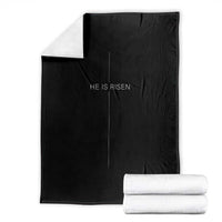 Easter Cross He Is Risen Throw Blanket Cross Subtle Christian Minimal Religious Faith Jesus
