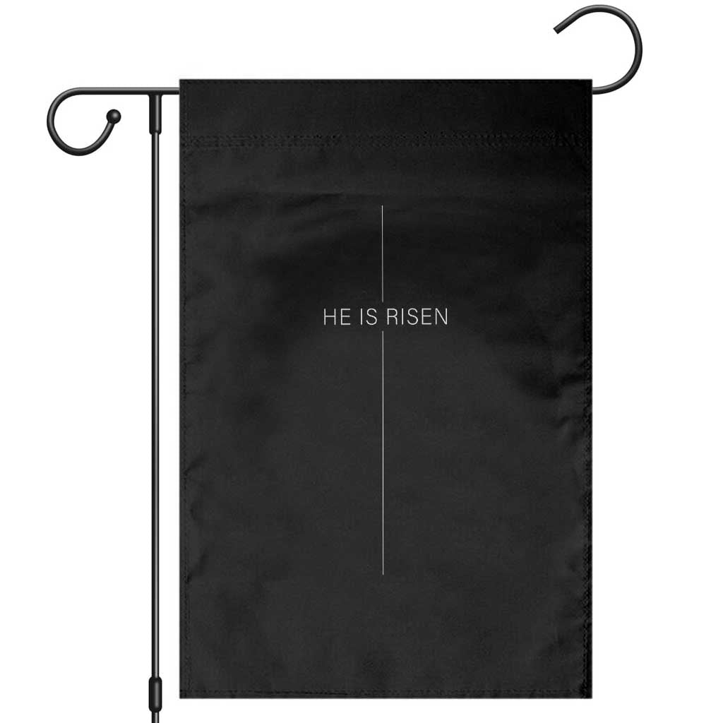Easter Cross He Is Risen Garden Flag Cross Subtle Christian Minimal Religious Faith Jesus