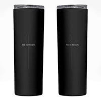 Easter Cross He Is Risen Skinny Tumbler Cross Subtle Christian Minimal Religious Faith Jesus