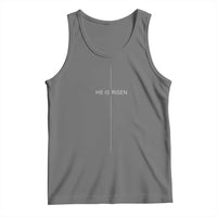 Easter Cross He Is Risen Tank Top Cross Subtle Christian Minimal Religious Faith Jesus