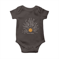 He Is Risen Baby Onesie Sunburst Vintage Jesus Religious Easter Day Christians