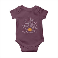 He Is Risen Baby Onesie Sunburst Vintage Jesus Religious Easter Day Christians