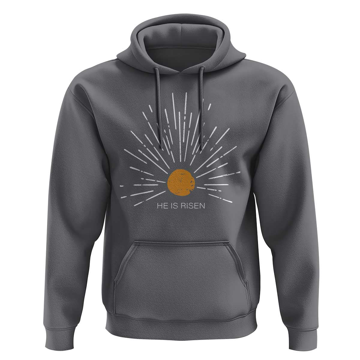 He Is Risen Hoodie Sunburst Vintage Jesus Religious Easter Day Christians