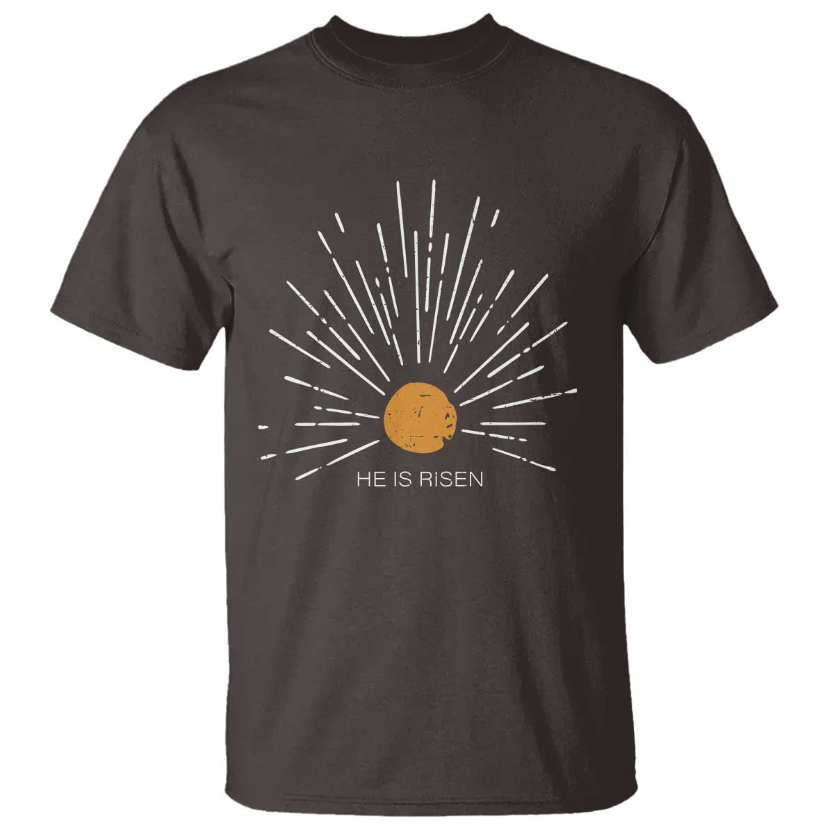 He Is Risen T Shirt Sunburst Vintage Jesus Religious Easter Day Christians